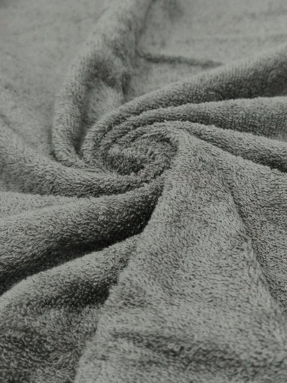 Charcoal Black Cotton Bath Towel – Plush, Soft & Quick-Dry