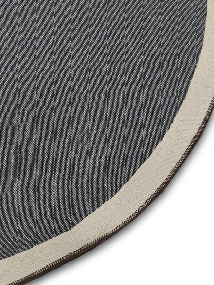 Dark Brown Faux Fur Round Rug – Plush, Modern Cozy Floor Accent