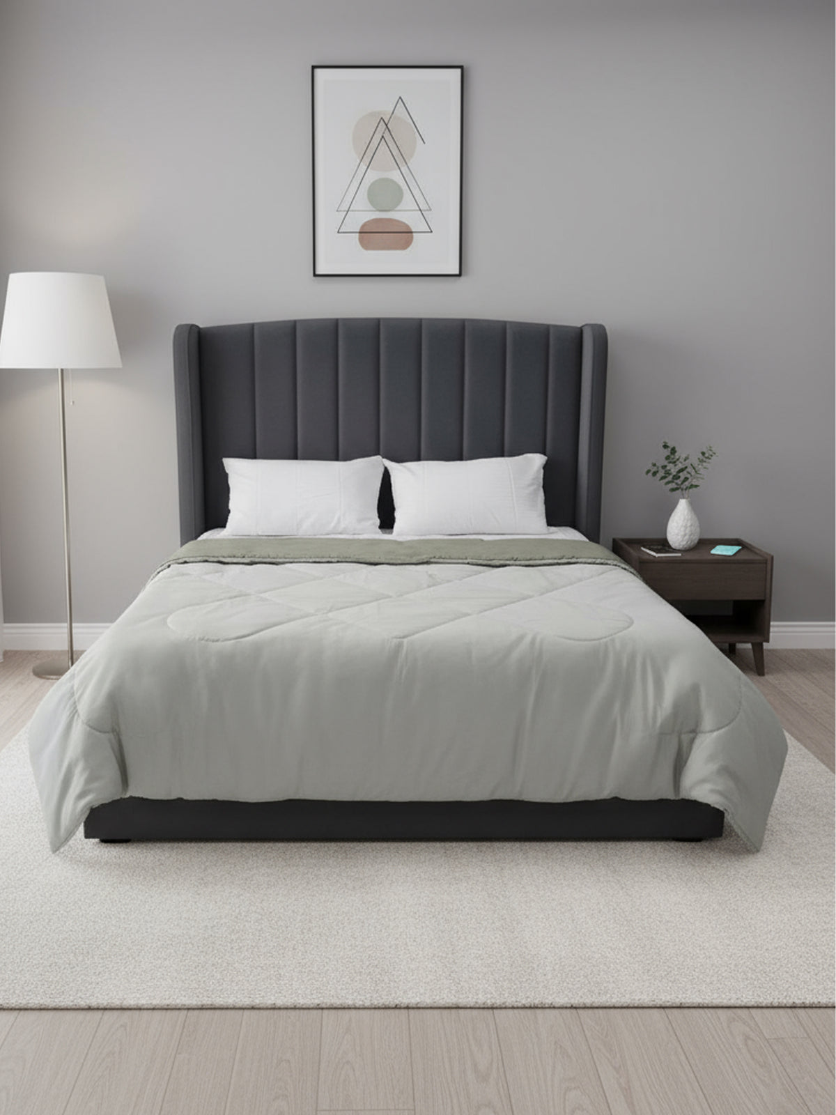 Bellagio Reversible Microfiber Comforter | Beige AC Blanket