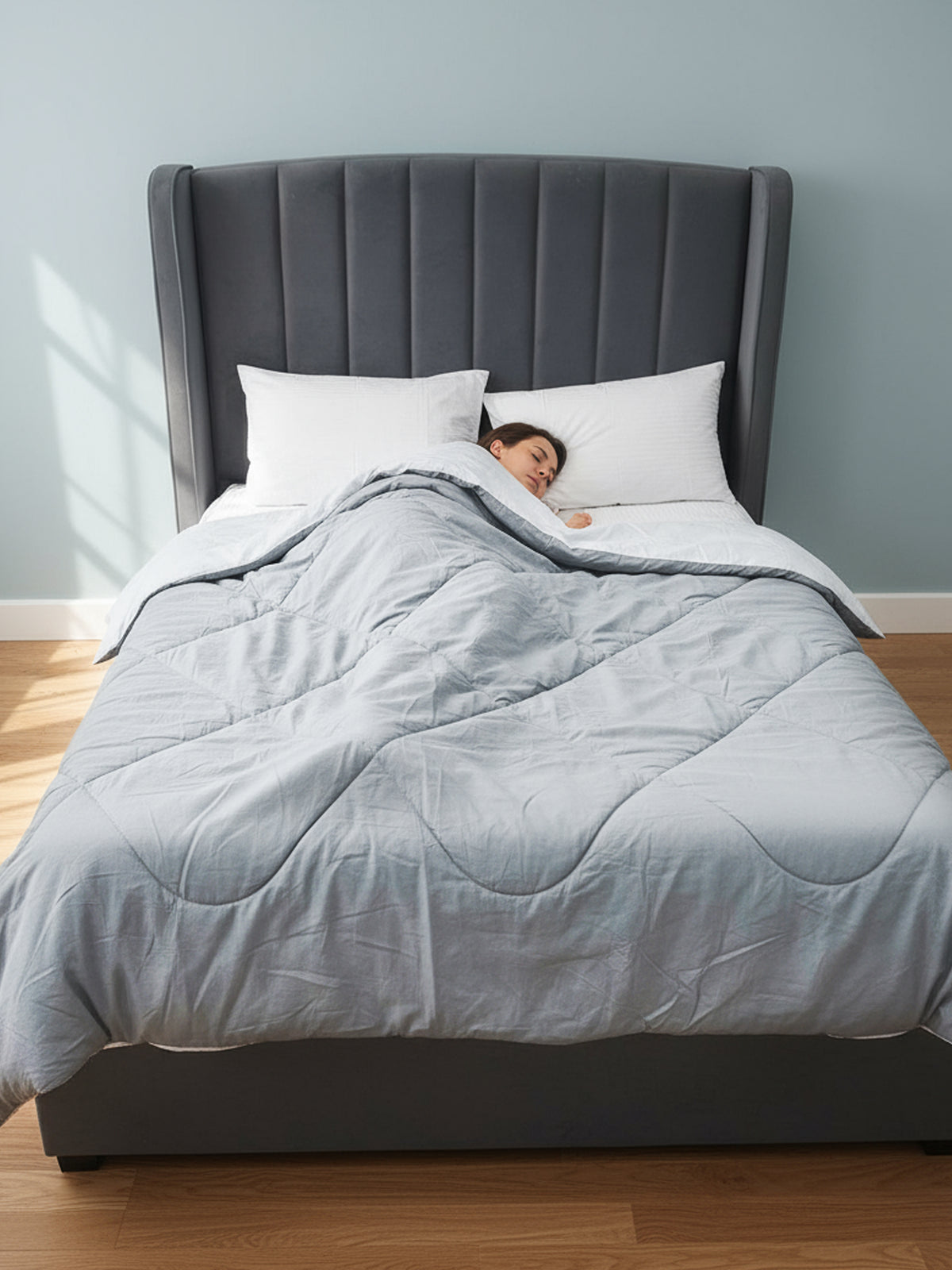 Bellagio Reversible Microfiber Comforter | Beige AC Blanket