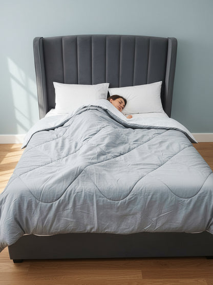 Bellagio Reversible Microfiber Comforter | Beige AC Blanket