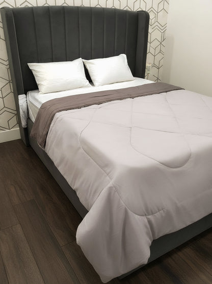 Bellagio Reversible Microfiber Comforter | Beige AC Blanket