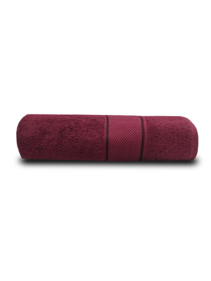 Soft Cabernet Cotton Bath Towel – Rich Colour, Plush & Quick-Dry