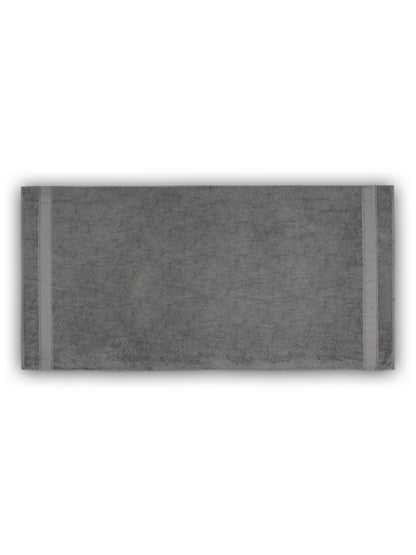 Charcoal Black Cotton Bath Towel – Plush, Soft & Quick-Dry
