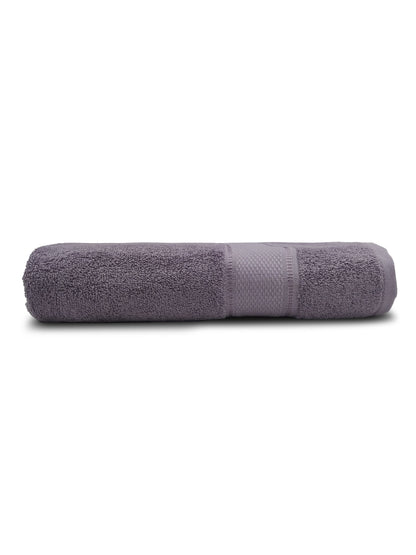 Soft Grey Cotton Bath Towel – Elegant, Plush & Quick-Dry
