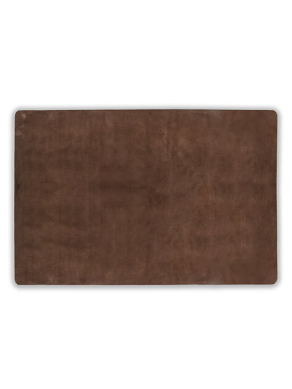 Chocolate Brown Faux Fur Shaggy Carpet – Super Soft Plush Texture
