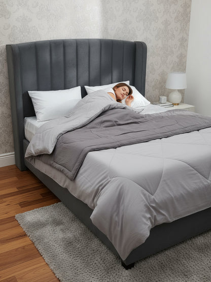 Bellagio Reversible Microfiber Comforter | Beige AC Blanket