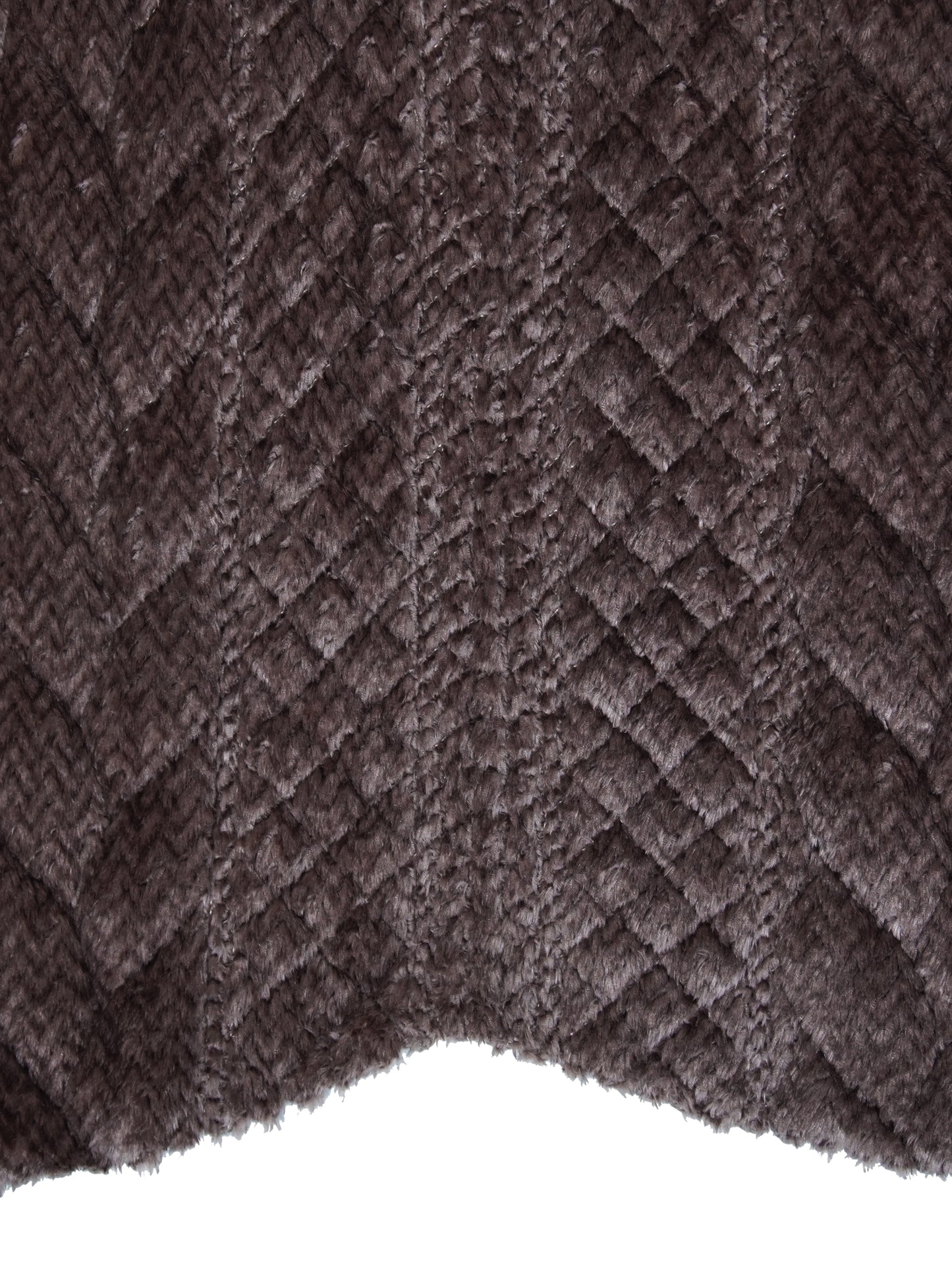 AtoZ Home Decor Luxury Textured Braided Velvet Sofa Cover | Braided Chevron Pattern