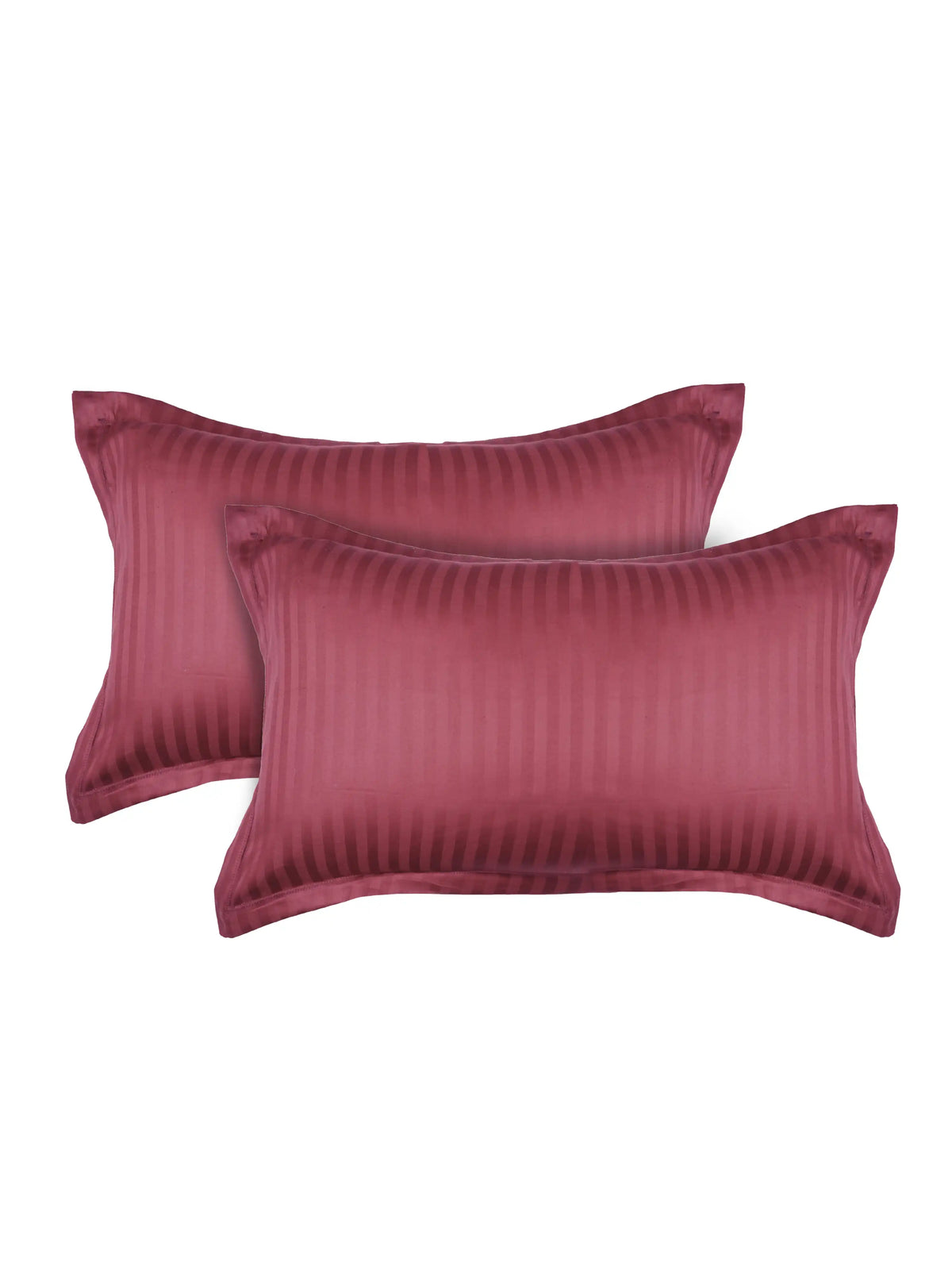 Striped Pillow Cover with Flange | Soft & Breathable (68 x 45 CM)