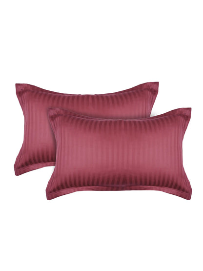 Striped Pillow Cover with Flange | Soft & Breathable (68 x 45 CM)
