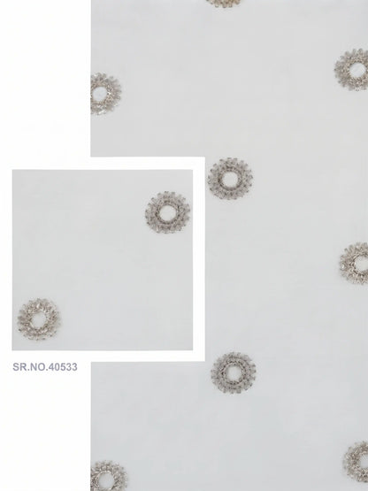 Evabella Elegant Circular Embroidery Sheer Grommet Curtains | 6 colors and 3 lengths