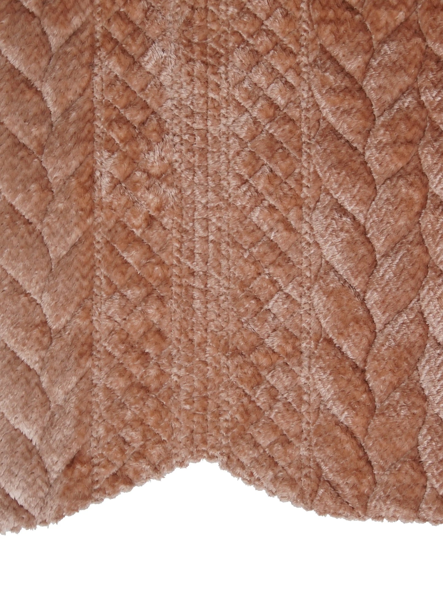 AtoZ Home Decor Luxury Textured Braided Velvet Sofa Cover | Braided Chevron Pattern