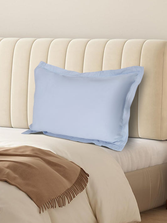 Solid Blue Pillow Cover Set – Premium Cotton – Set of 2