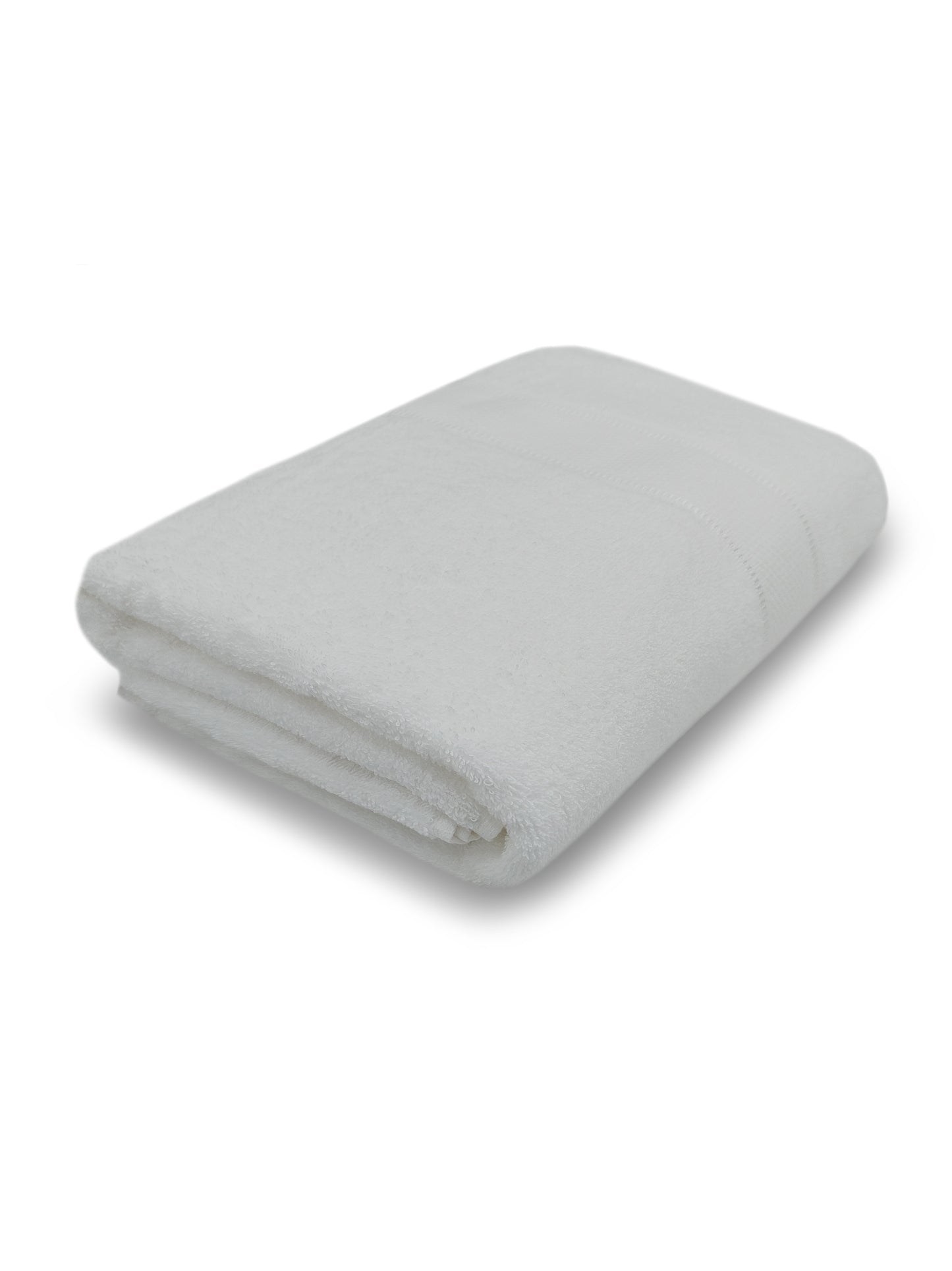 Classic White Cotton Bath Towel – Soft, Plush & Quick-Dry