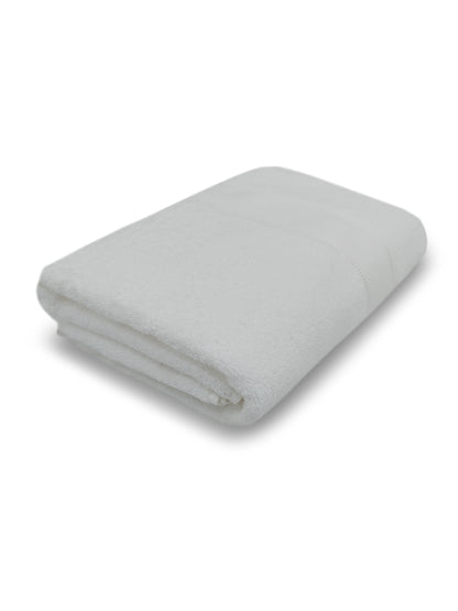 Classic White Cotton Bath Towel – Soft, Plush & Quick-Dry