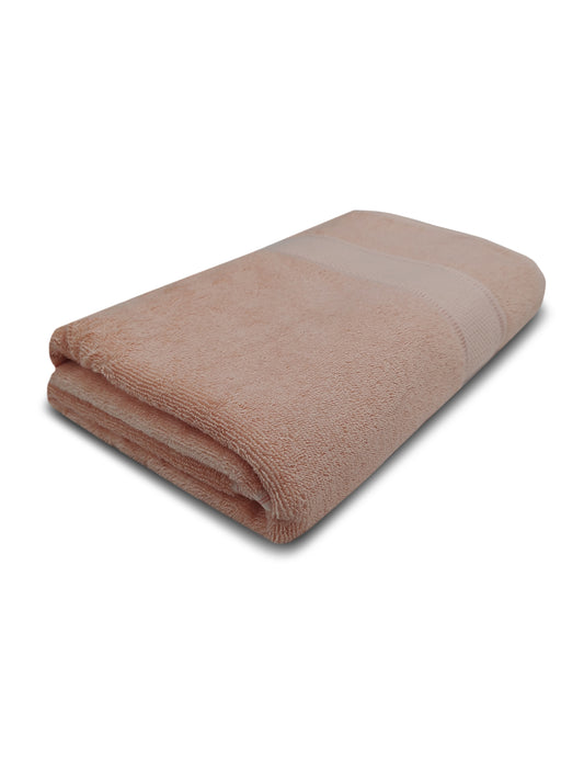 Soft Peach Cotton Bath Towel – Gentle, Plush & Quick-Dry