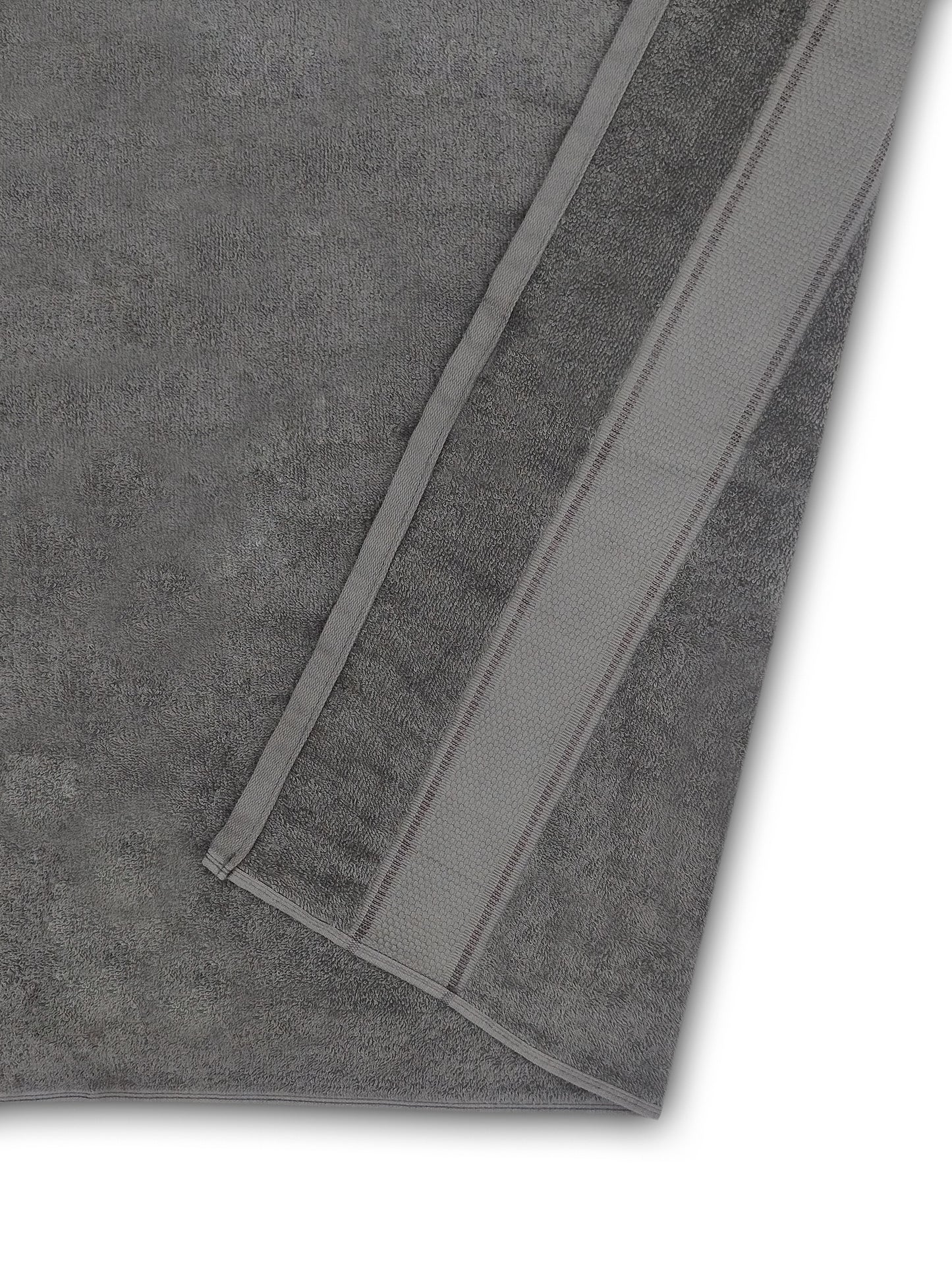 Charcoal Black Cotton Bath Towel – Plush, Soft & Quick-Dry