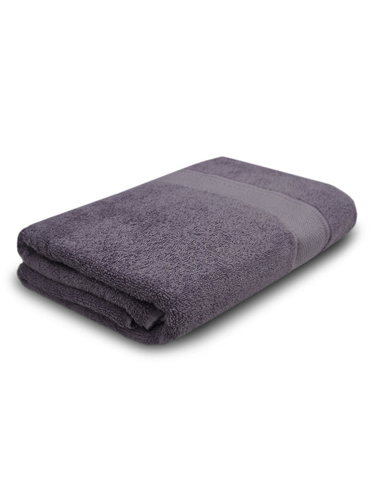 Soft Grey Cotton Bath Towel – Elegant, Plush & Quick-Dry