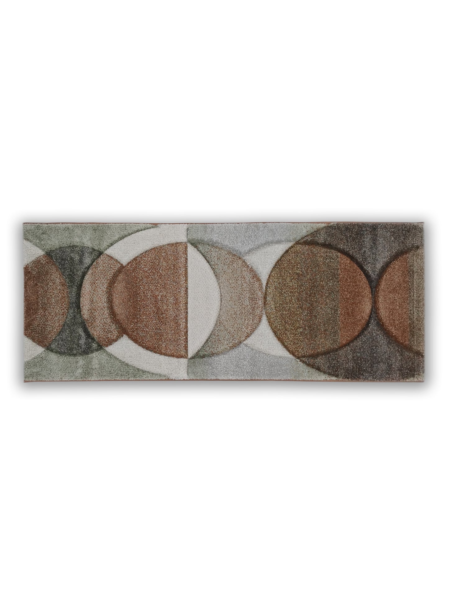Geometric Circle Runner – Modern Plush Abstract Runner