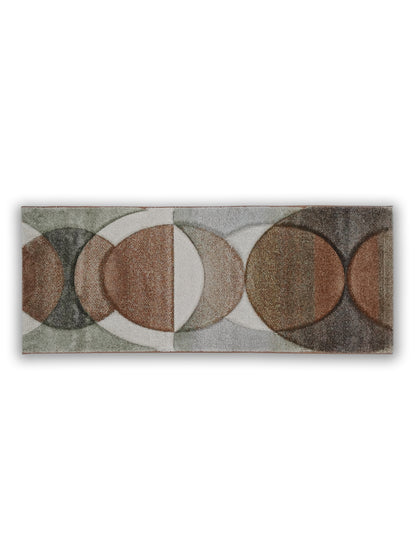 Geometric Circle Runner – Modern Plush Abstract Runner
