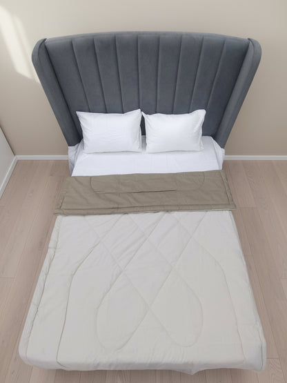 Bellagio Reversible Microfiber Comforter | Beige AC Blanket