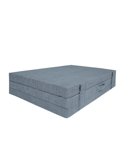 AtoZ Home Decor Portable Folding Floor Mattress & Guest Bed | Cotton Rich Cover