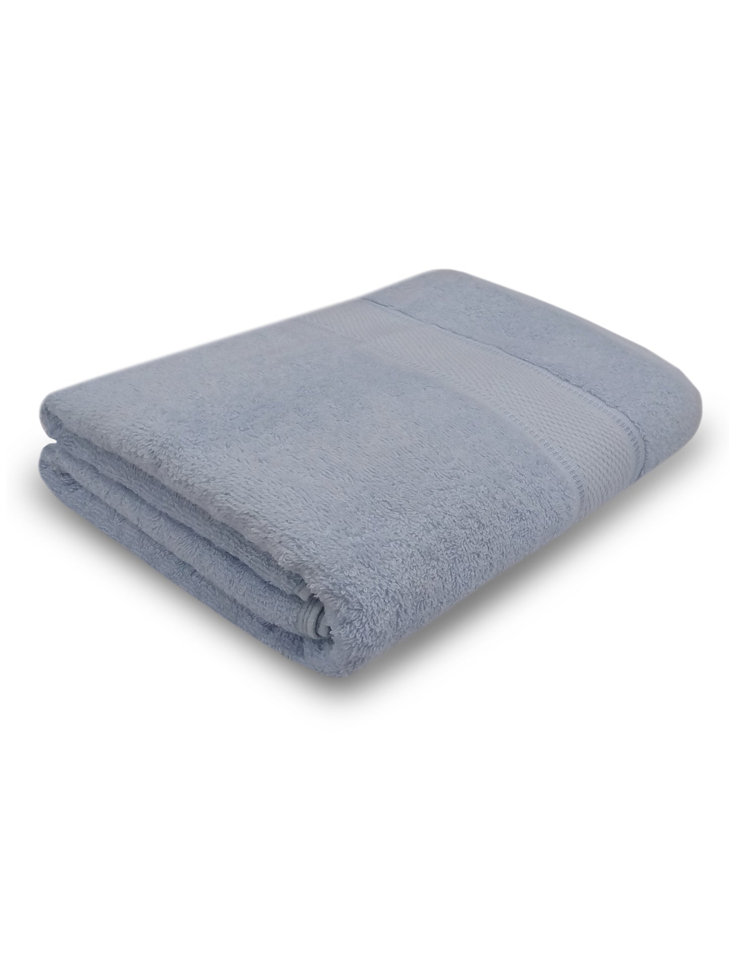 Soft Blue Cotton Bath Towel – Quick-Dry, Plush, and Gentle Touch