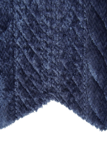 AtoZ Home Decor Luxury Textured Braided Velvet Sofa Cover | Braided Chevron Pattern