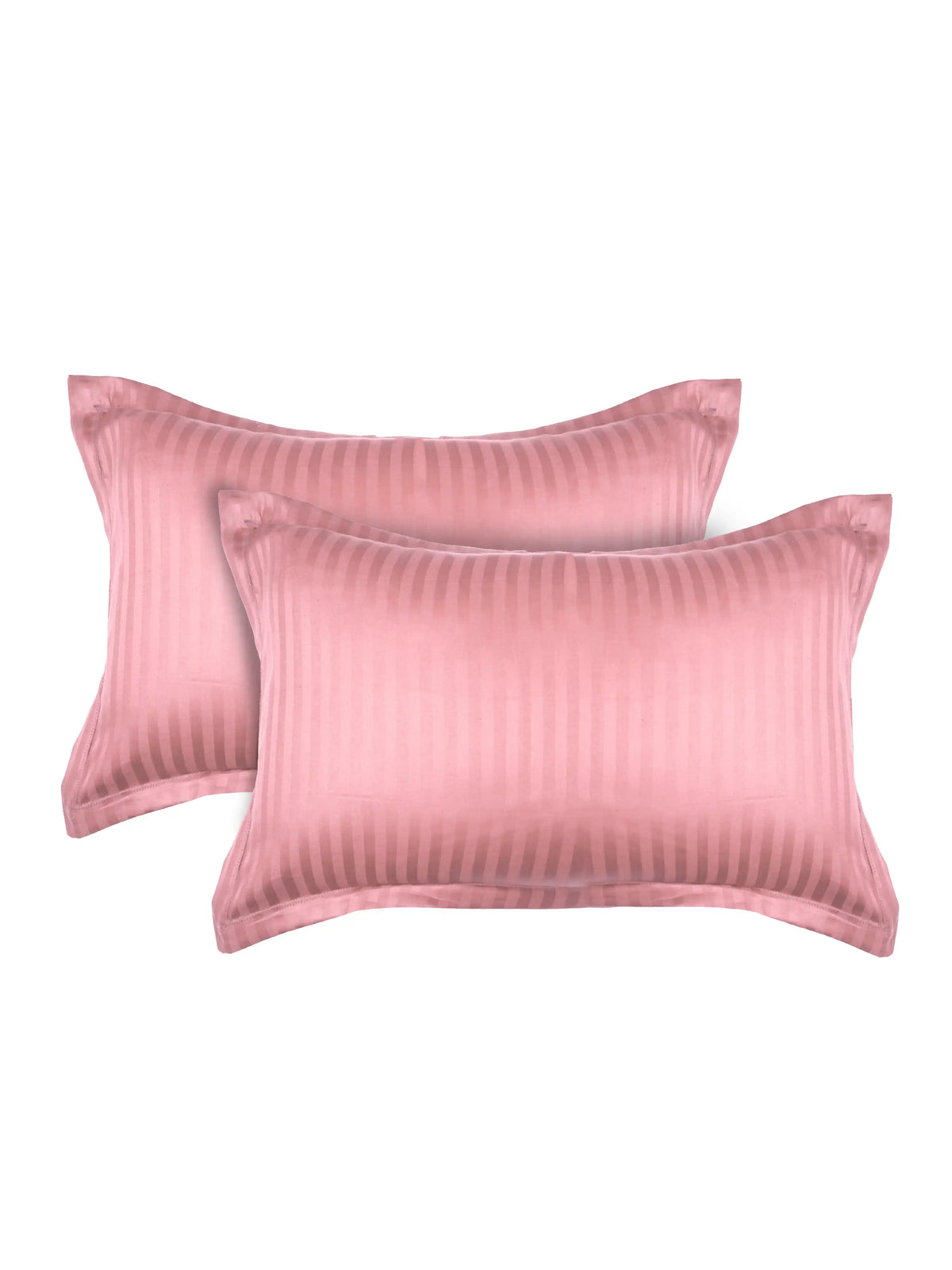 Striped Pillow Cover with Flange | Soft & Breathable (68 x 45 CM)