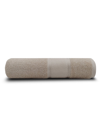 Soft Taupe Cotton Bath Towel – Plush, Absorbent & Quick-Dry Comfort