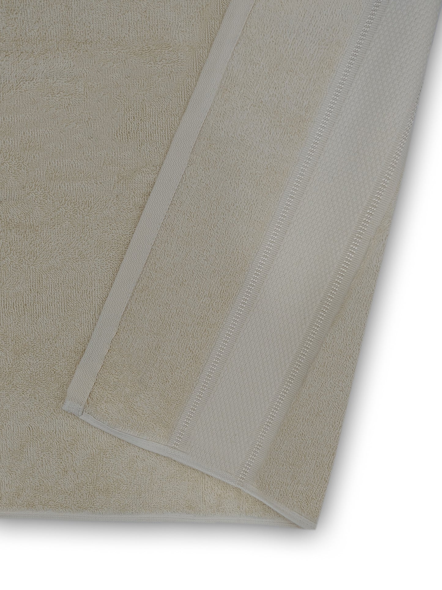 Soft Cream Cotton Bath Towel – Plush, Quick-Dry & Gentle Touch