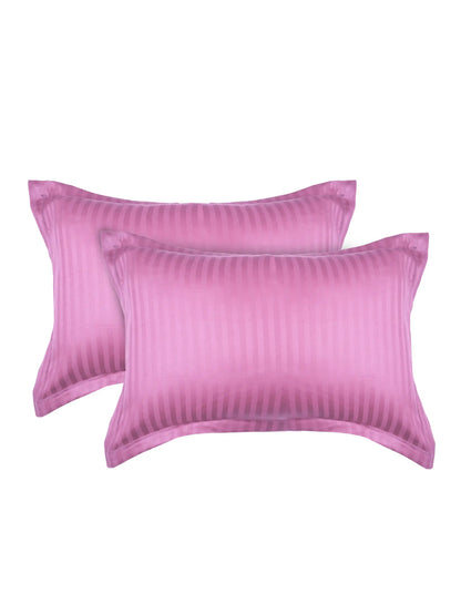 Striped Pillow Cover with Flange | Soft & Breathable (68 x 45 CM)
