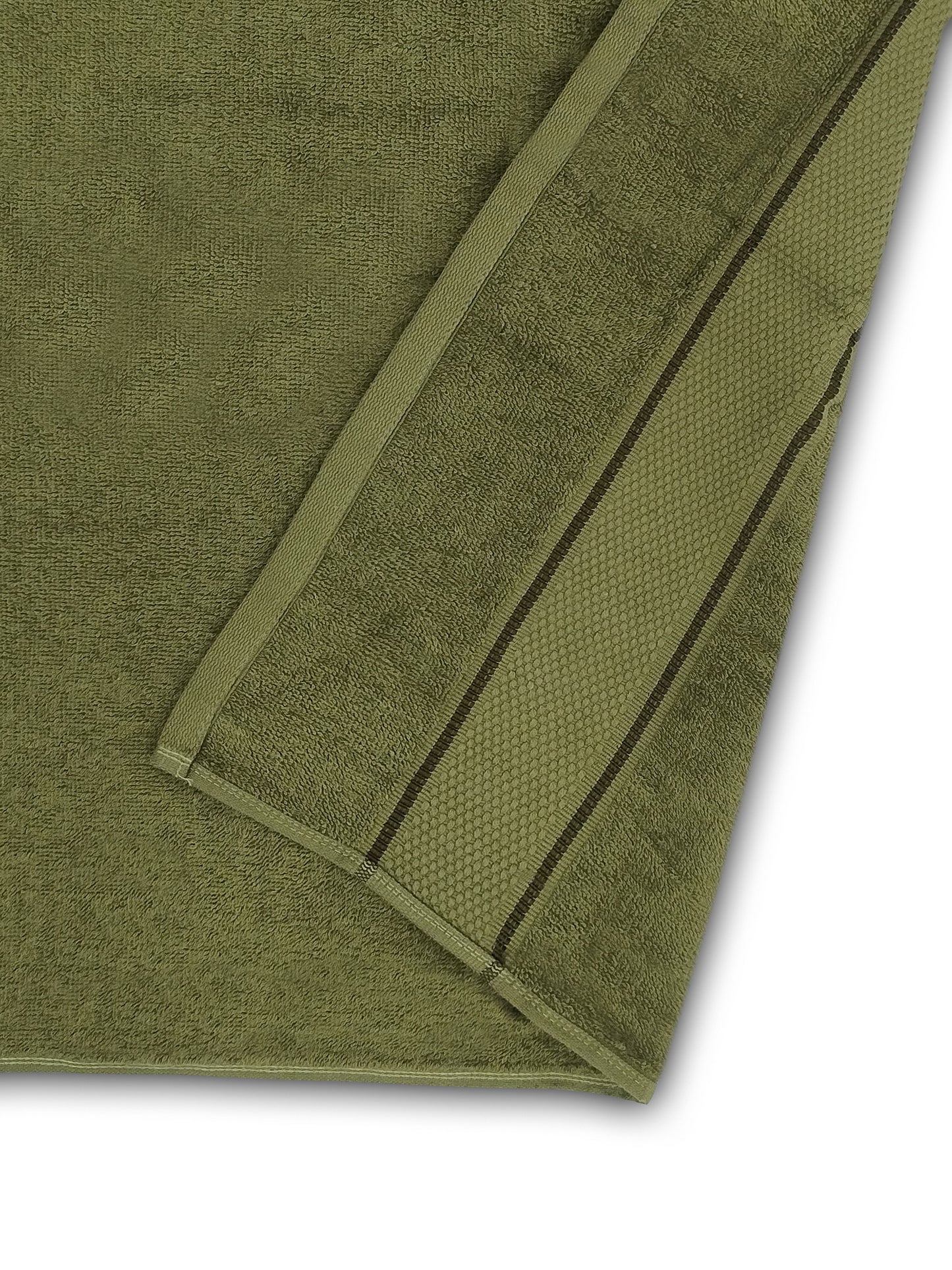 Soft Olive Green Cotton Bath Towel – Plush, Absorbent & Quick-Dry