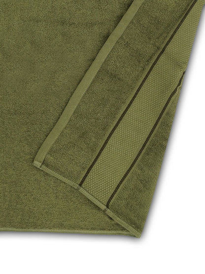 Soft Olive Green Cotton Bath Towel – Plush, Absorbent & Quick-Dry