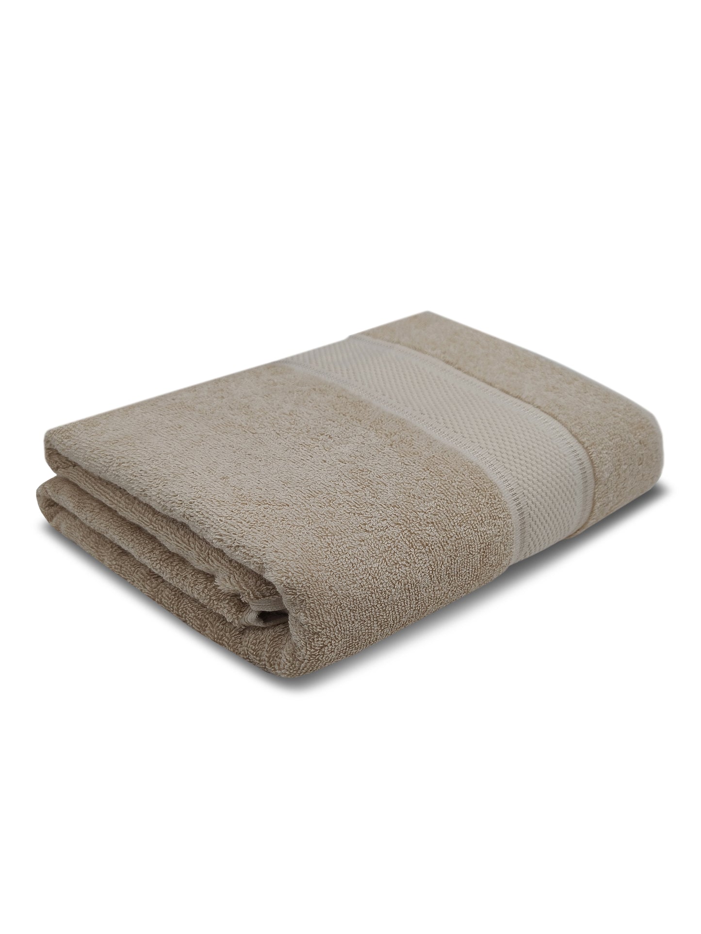 Soft Taupe Cotton Bath Towel – Plush, Absorbent & Quick-Dry Comfort