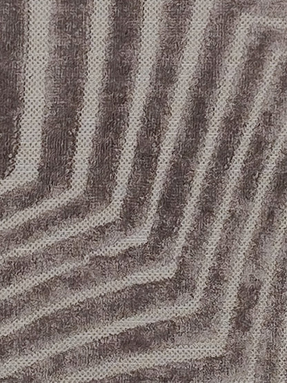 Charcoal Grey Geometric Maze Textured Runner – Modern Plush Bedside & Hallway Carpet