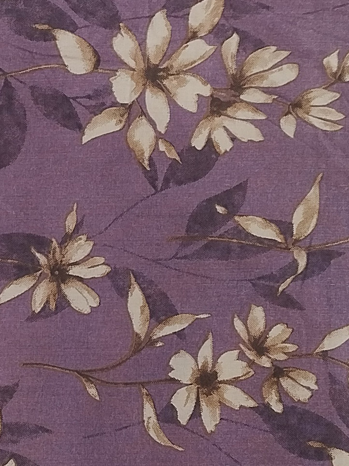 Mauve Floral Cotton Pillow Cover – Set of 2, Soft Botanical Luxury Bedding