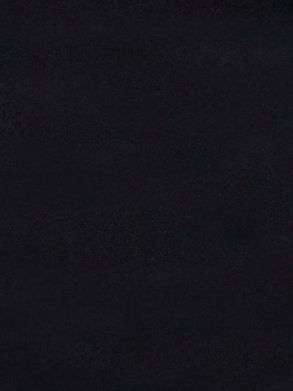 Solid Black Plush Runner – Modern Minimalist Bedside & Hallway Rug