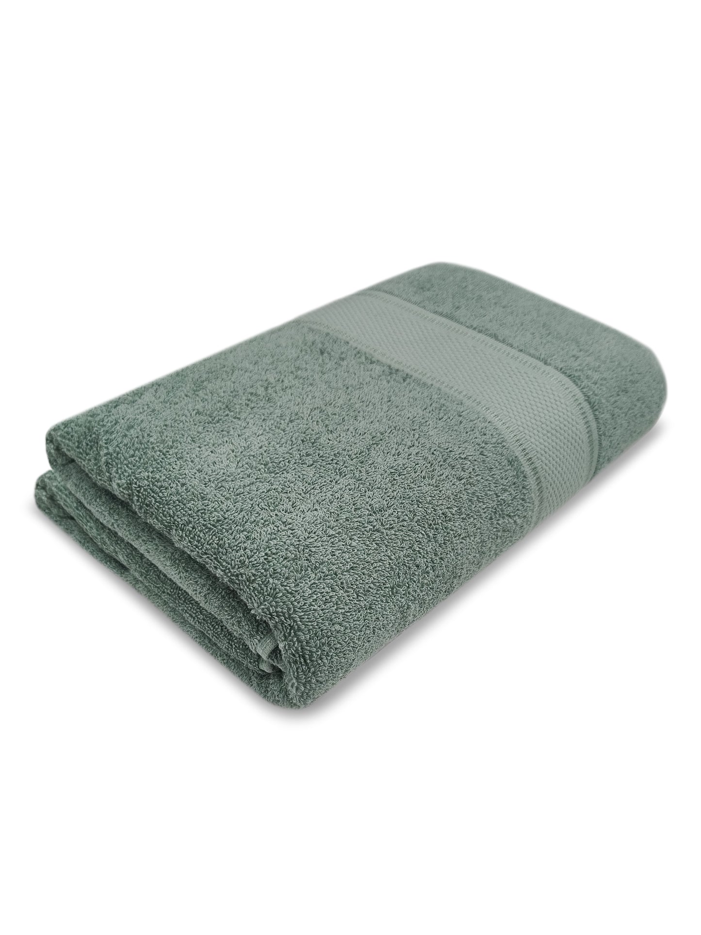 Sage Green Cotton Bath Towel – Soft, Plush, Quick-Dry Comfort