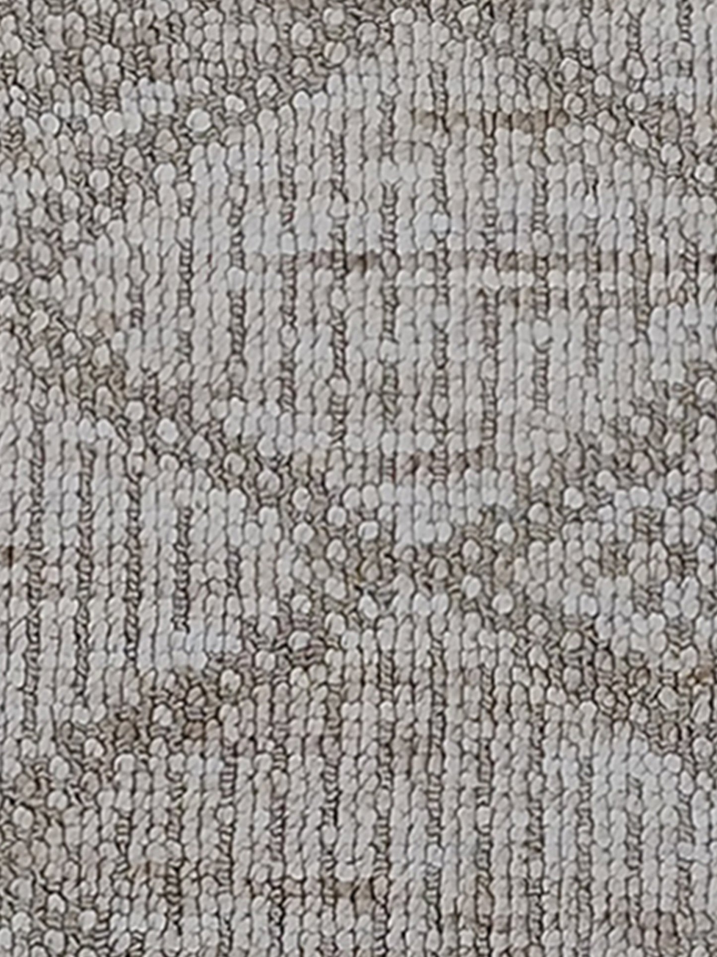 Beige Diamond Pattern Cotton Runner – Modern Handloom Floor Runner