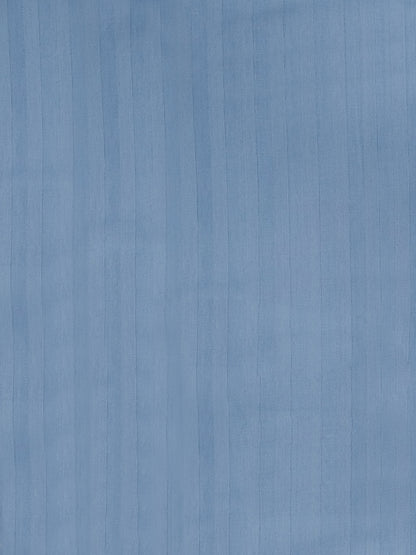 Blue Striped Satin Pillow Covers Set of 2 – Hotel Soft Premium Bedding