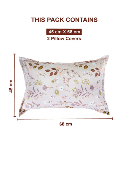 Soft Feel Faint Pink Floral Cotton King Bedsheet Set