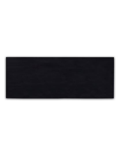 Solid Black Plush Runner – Modern Minimalist Bedside & Hallway Rug