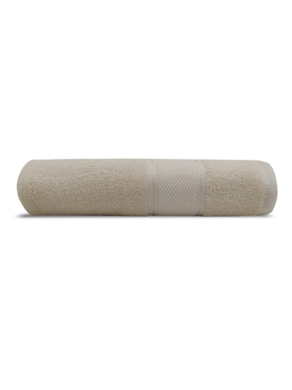 Soft Cream Cotton Bath Towel – Plush, Quick-Dry & Gentle Touch