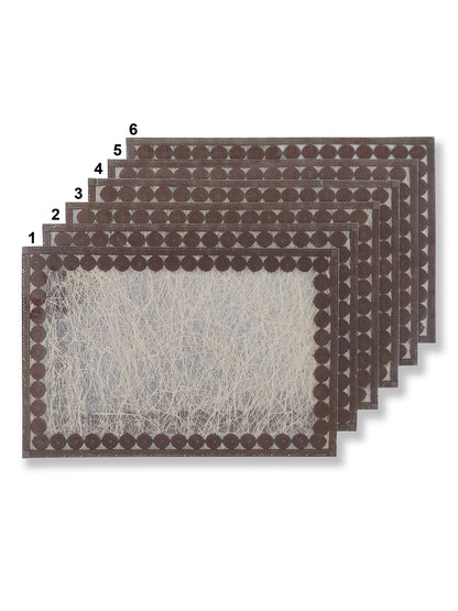 Atoz Premium Placemats for Dining Table – Set of 6 | Heat-Resistant, Easy to Clean, Stylish Table Mats for Kitchen & Dining Room Decor