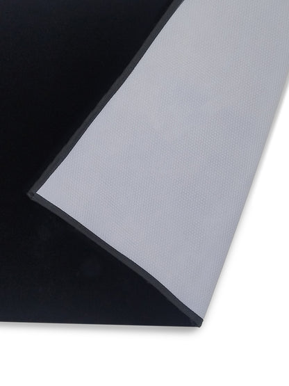 Solid Black Plush Runner – Modern Minimalist Bedside & Hallway Rug