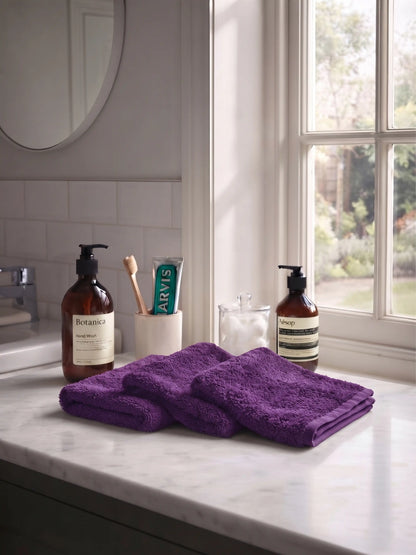 Atoz Home Decor Super Ultrx Zero-Twist Cotton Face Towel Set