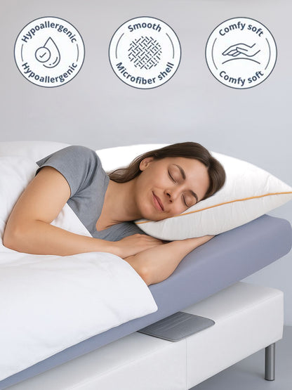 Microfiber Pillow – Lightweight, Perfect Support, Shape Retention, 45x68cm