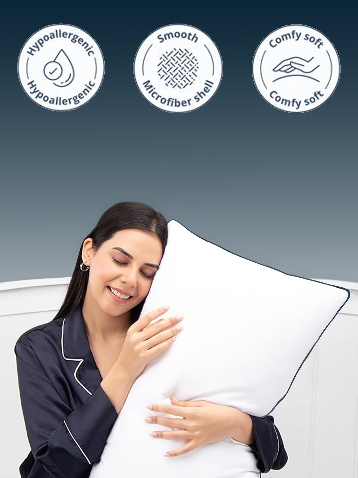 Cute Comfort Pillow – Premium Fiber Fill, 45x68cm, Ultra Soft