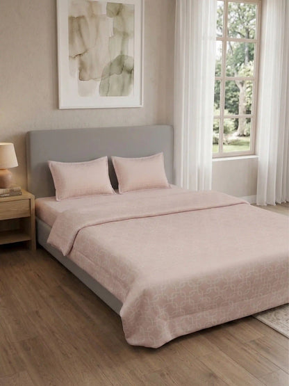 Premium 300 TC Cotton King Size Bedding Set 4 Piece (Bedsheet, Comforter, 2 Pillow Covers)